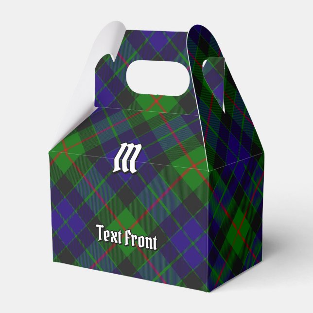 Klan Gunn Tartan Favor Box Presentaskar (Framsidan Sidan)