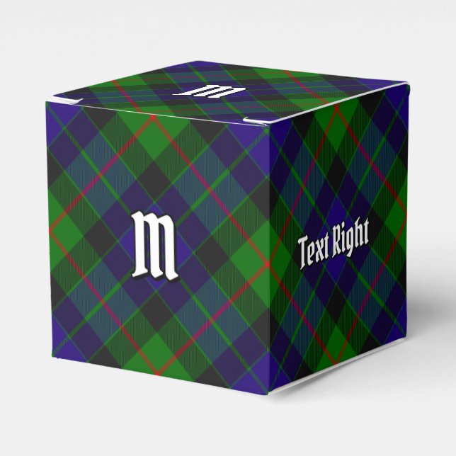 Klan Gunn Tartan Favor Box Presentaskar (Framsidan Sidan)