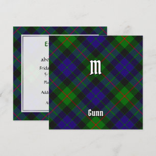Klan Gunn Tartan-inbjudan Inbjudningar