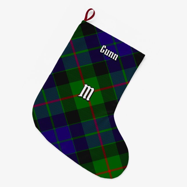Klan Gunn Tartan-julklapp Stor Julstrumpa (Framsidan (Hängande))
