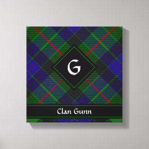 Klan Gunn Tartan Kanvastryck