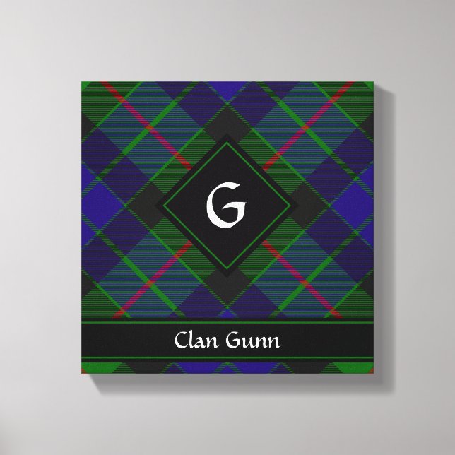 Klan Gunn Tartan Kanvastryck (Framsida)