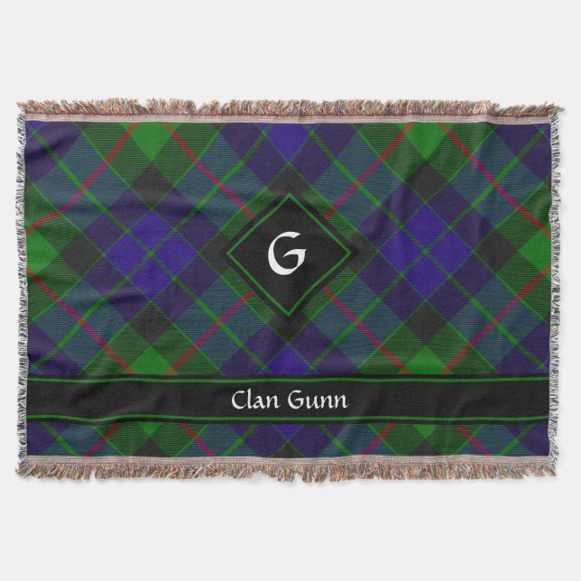 Klan Gunn Tartan Throw Blanket Filt (Framsidan)