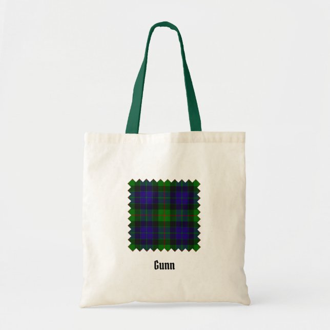 Klan Gunn Tartan Tote Bag Tygkasse (Framsidan)