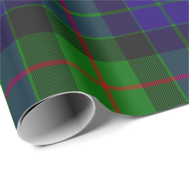 Klan Gunn Tartan Wrapping Papper Presentpapper (Rullad Hörn)