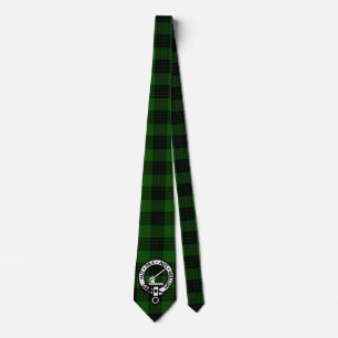 Klan Gunn Vapensköld Badge och Tartan Slips