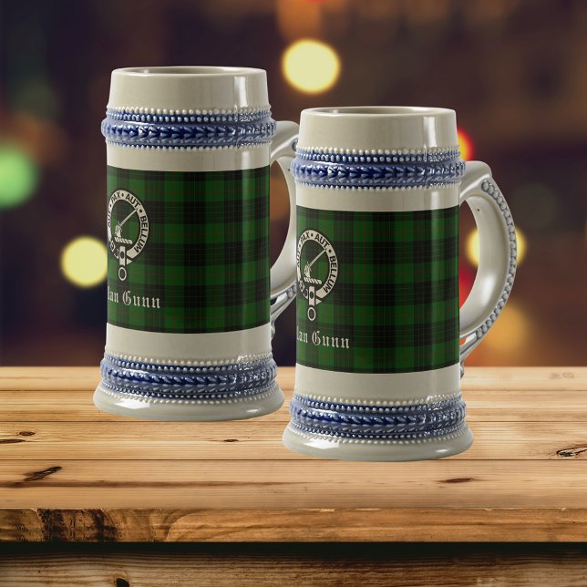 Klan Gunn Vapensköld Badge & Tartan Sejdel (Skapare uppladdad)