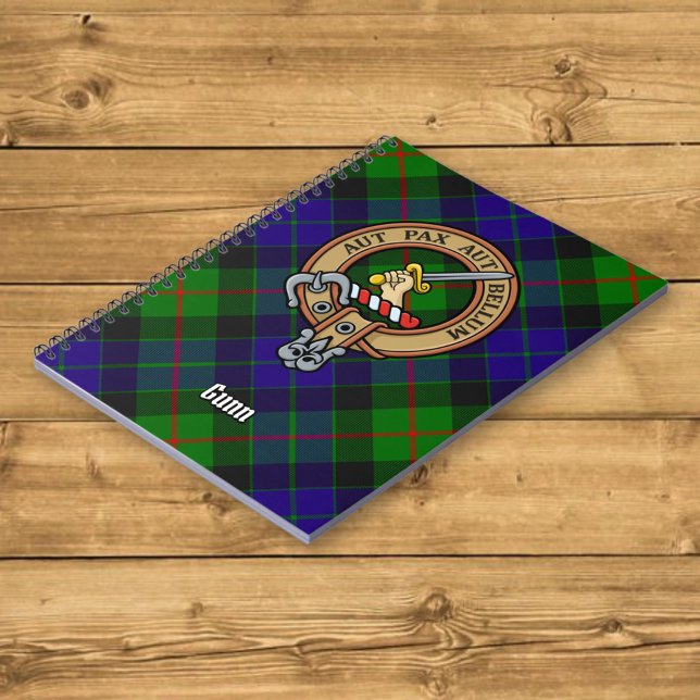 Klan Gunn Vapensköld över Tartan Anteckningsbok (Skapare uppladdad)