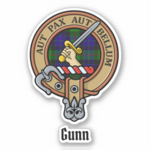 Klan Gunn Vapensköld Sticker Klistermärken