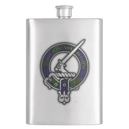 Klan Gunn Vapensköld & Tartan Flask Fickplunta