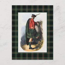 Klan Gunn Vintage Illustration Tartan Ram Vykort