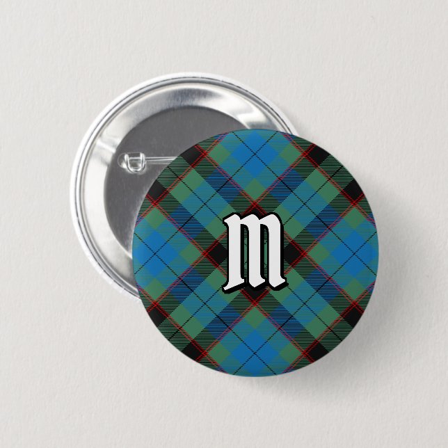 Klan Guthrie Tartan Button Knapp (Framsida & baksida)