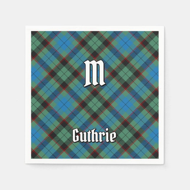Klan Guthrie Tartan Pappersservett (Framsidan)