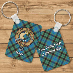 Klan Guthrie Vapensköld over Tartan