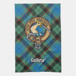 Klan Guthrie Vapensköld over Tartan Kökshandduk