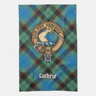 Klan Guthrie Vapensköld over Tartan Kökshandduk