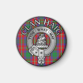 Klan Haig Vapensköld & Tartan Magnet