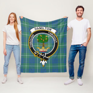 Klan Hamilton Hunting Ancient Tartan Play Fleecefilt