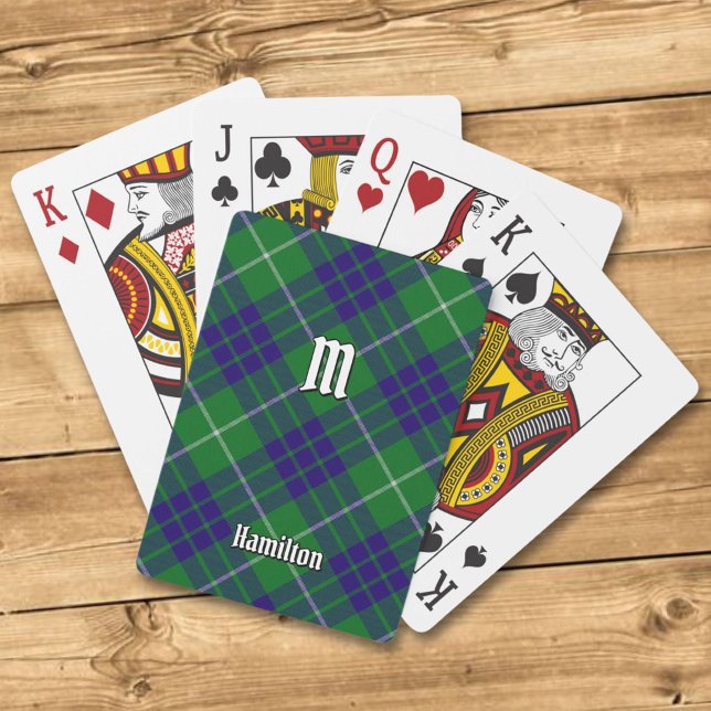 Klan Hamilton Hunting Tartan-betalkort Casinokort (Skapare uppladdad)