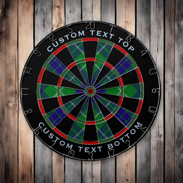 Klan Hamilton Hunting Tartan Dart Board Darttavla (Skapare uppladdad)