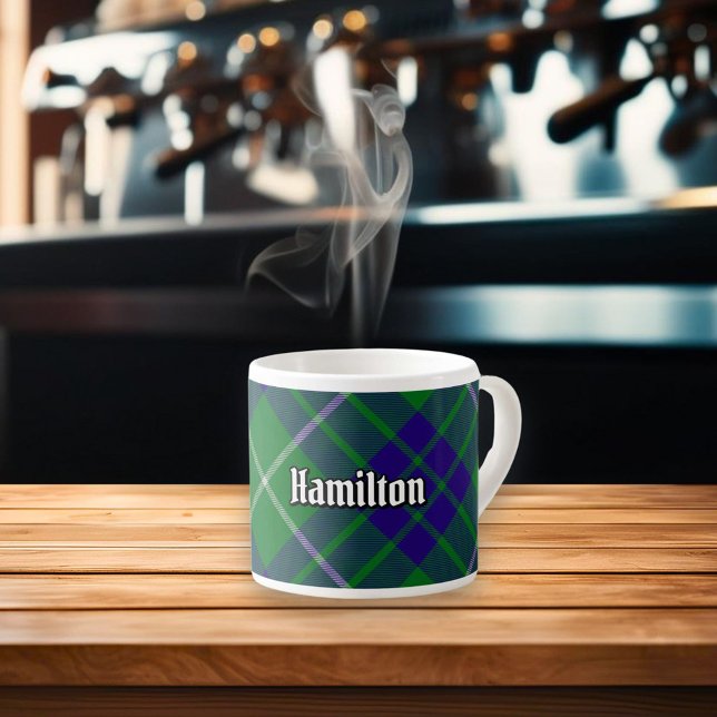 Klan Hamilton Hunting Tartan Espresso Kopp Espressomugg (Skapare uppladdad)
