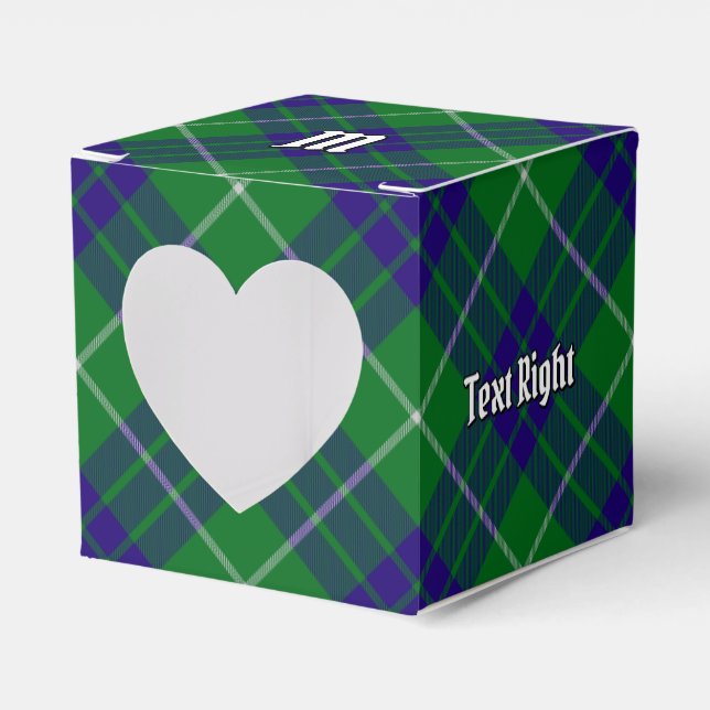 Klan Hamilton Hunting Tartan Favor Box Presentaskar (Framsidan Sidan)