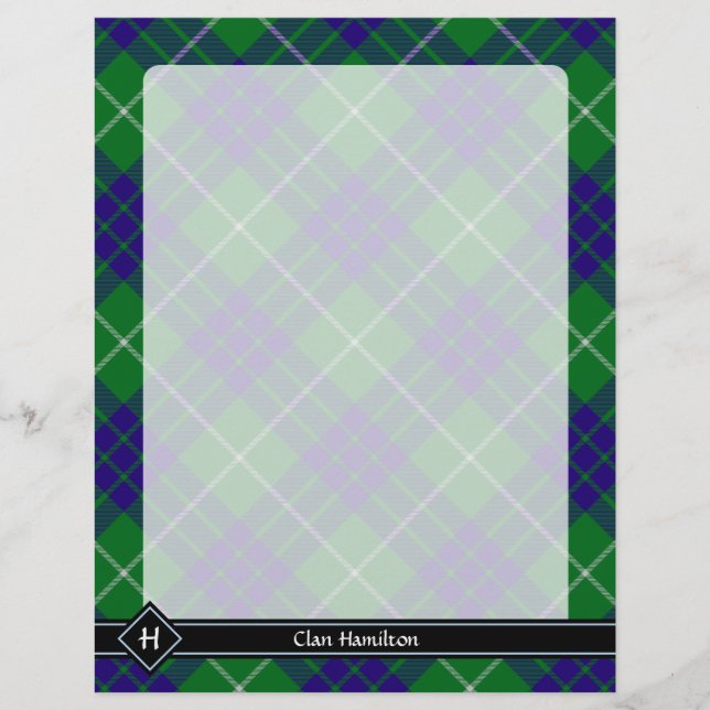 Klan Hamilton Hunting Tartan Flyer (Framsidan)