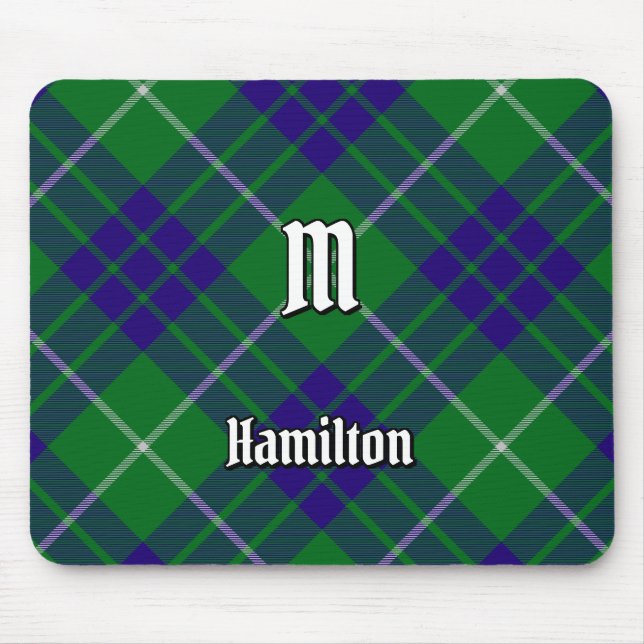 Klan Hamilton Hunting Tartan Mouse Pad Musmatta (Framsidan)