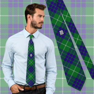 Klan Hamilton Hunting Tartan Neck Tie Slips