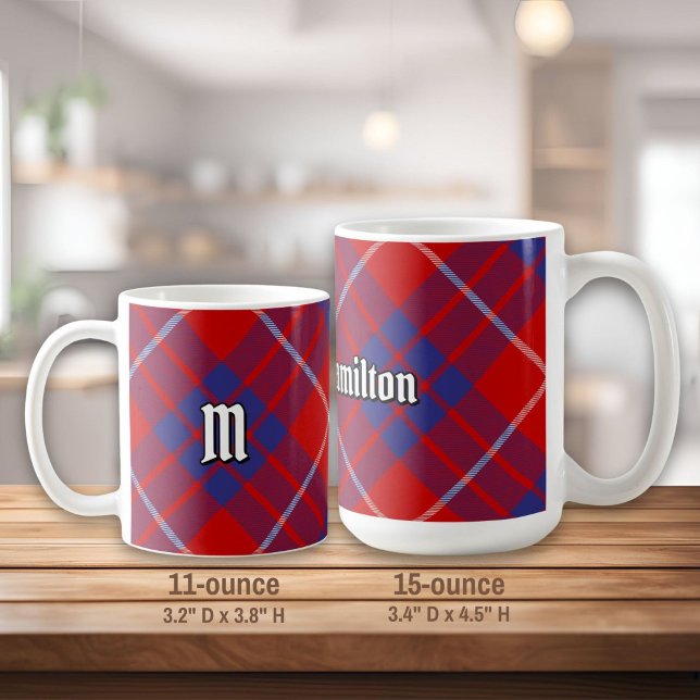 Klan Hamilton Red Tartan Coffee Mugg (Skapare uppladdad)