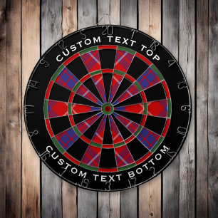 Klan Hamilton Red Tartan Dart Board Darttavla
