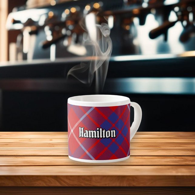 Klan Hamilton Red Tartan Espresso Kopp Espressomugg (Skapare uppladdad)