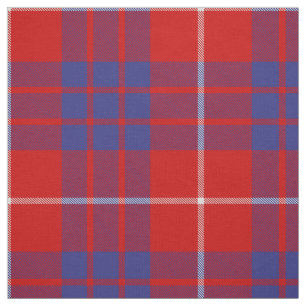 Klan Hamilton Red Tartan Fabric Tyg