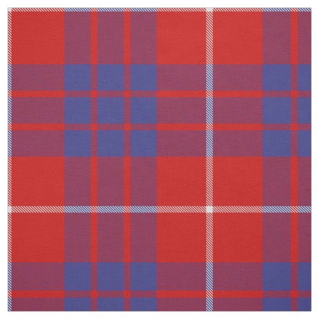 Klan Hamilton Red Tartan Fabric Tyg (Provkarta)