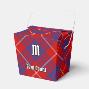 Klan Hamilton Red Tartan Favor Box Presentaskar