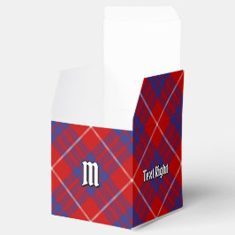 Klan Hamilton Red Tartan Favor Box Presentaskar