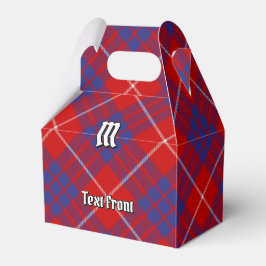 Klan Hamilton Red Tartan Favor Box Presentaskar