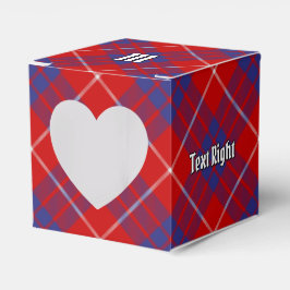 Klan Hamilton Red Tartan Favor Box Presentaskar