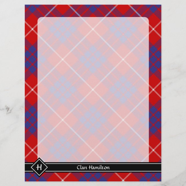 Klan Hamilton Red Tartan Flyer (Framsidan)