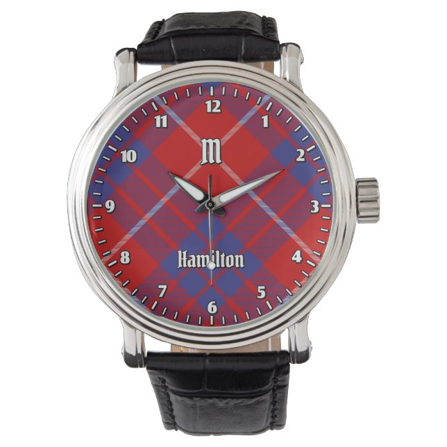 Klan Hamilton Red Tartan Watch Armbandsur (Framsida)