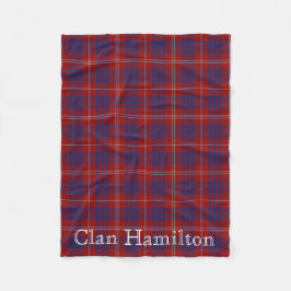 Klan Hamilton Tartan Fleece Blanket
