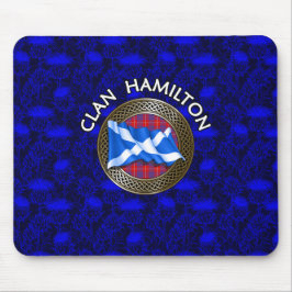 Klan Hamilton Tartan Knot & Flagga Musmatta