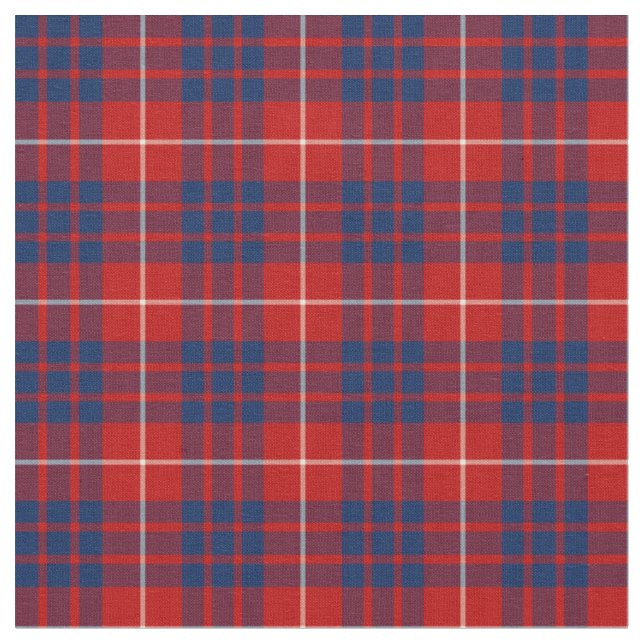Klan Hamilton Tartan Tyg (Närbild)