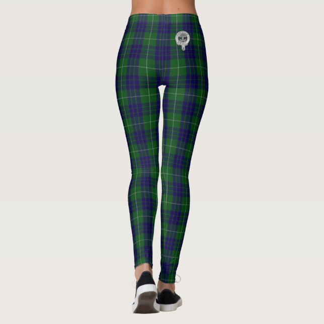 Klan Hamilton Vapensköld & Hunting Tartan Leggings (Baksida)