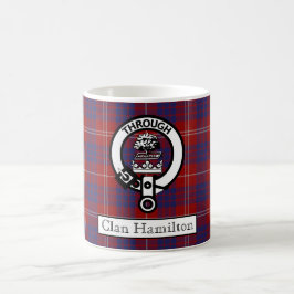 Klan Hamilton Vapensköld och Tartan II Kaffe Mugg
