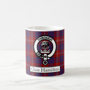 Klan Hamilton Vapensköld och Tartan II Kaffe Mugg
