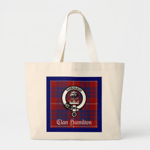 Klan Hamilton Vapensköld & Tartan Jumbo Tygkasse