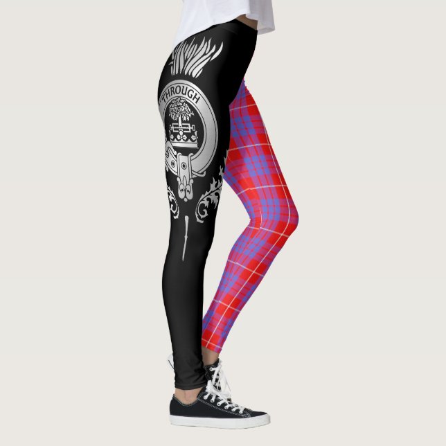 Klan Hamilton Vapensköld & Tartan Leggings (Höger)