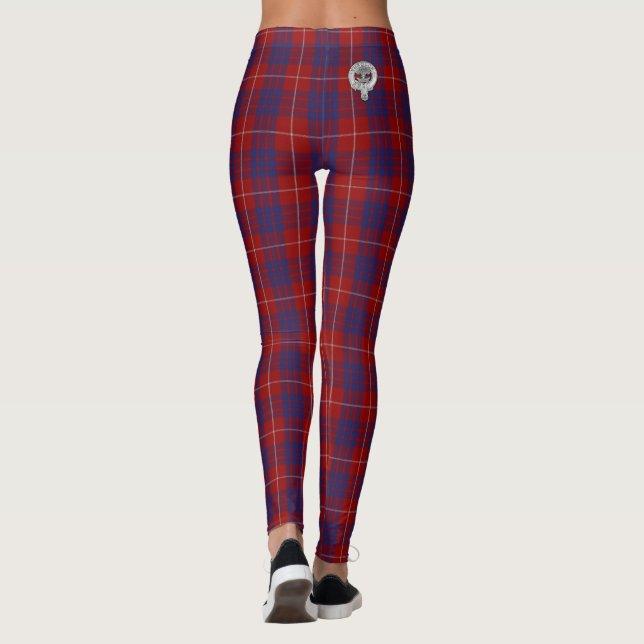 Klan Hamilton Vapensköld & Tartan Leggings (Baksida)
