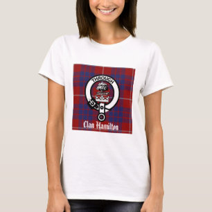 Klan Hamilton Vapensköld & Tartan Tee